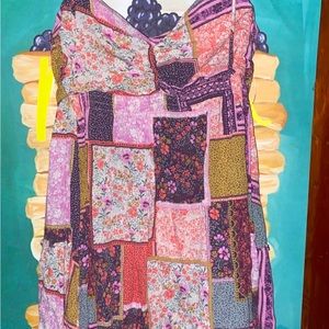 Mini babydoll patchwork Vici dress